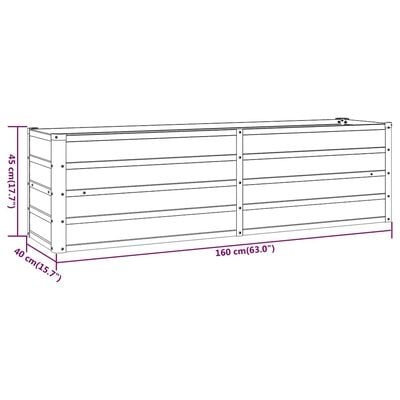 Cortenstaal Plantenbak Verhoogd 160x40x45 cm - 34% Korting