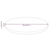Eikenhout Tafelblad Rond Ø70 cm - Nu 34% Korting!