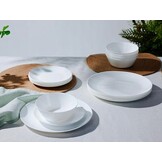 18-delig Wit Rond Diner- en Koffieservies voor 6 Personen