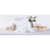 18-delig Wit Rond Diner- en Koffieservies voor 6 Personen