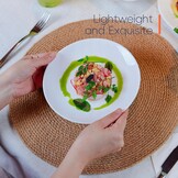 18-delig Wit Rond Diner- en Koffieservies voor 6 Personen