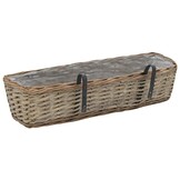 vidaXL Balkonbakken 2 stuks 60 cm wicker - 33% korting