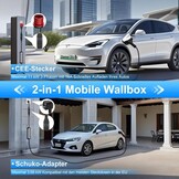 Mobiele Wallbox 11 kW Type 2 | 7m Kabel | 30% Korting