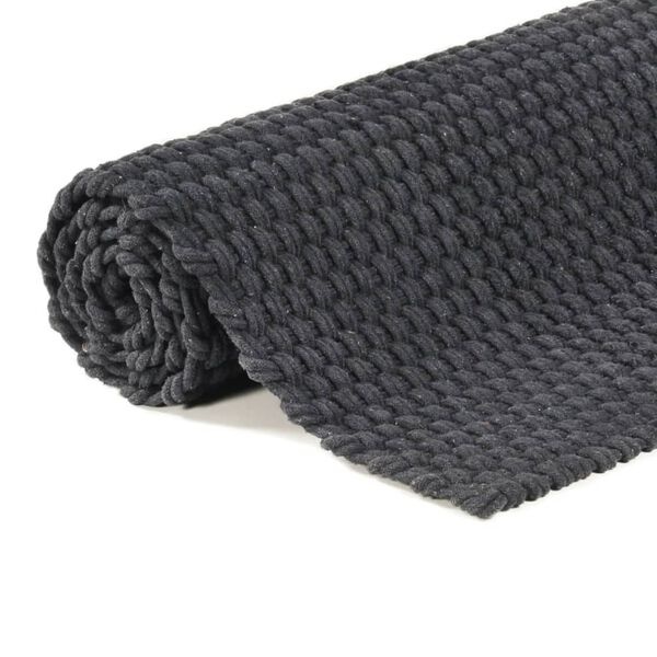 Antraciet Vloerkleed Jute Rechthoekig 160x230 cm - 34% Korting