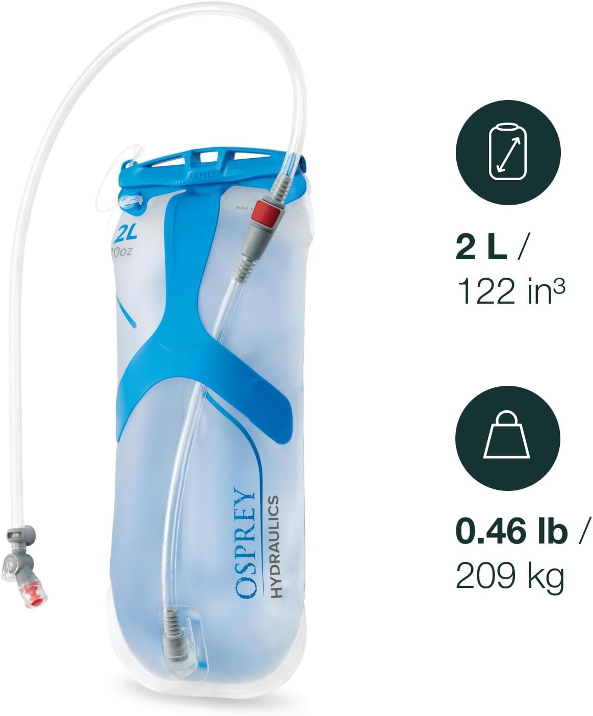 Drinkzak 2L Blauw - TPU - Magnetisch Ventiel - 29% Korting