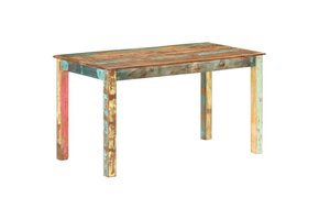 Geretourneerde Eettafel Massief Gerecycled Hout 140x70cm (35% Korting)