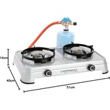 Campingfornuis 2-pits 3600W met Gaspatroon - 34% Korting!