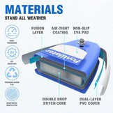 Opblaasbaar SUP Board Blauw 305cm met Kajakstoel & Accessoires | 35% Korting