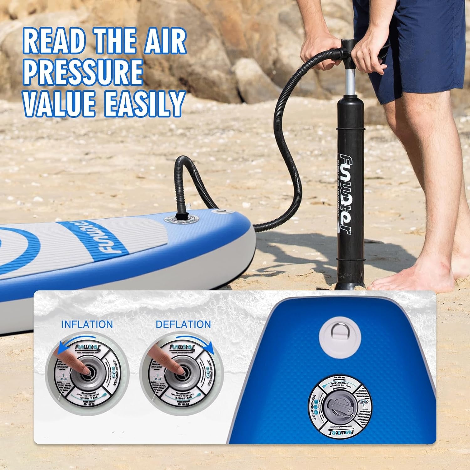 Opblaasbaar SUP Board Blauw 305cm met Kajakstoel & Accessoires | 35% Korting