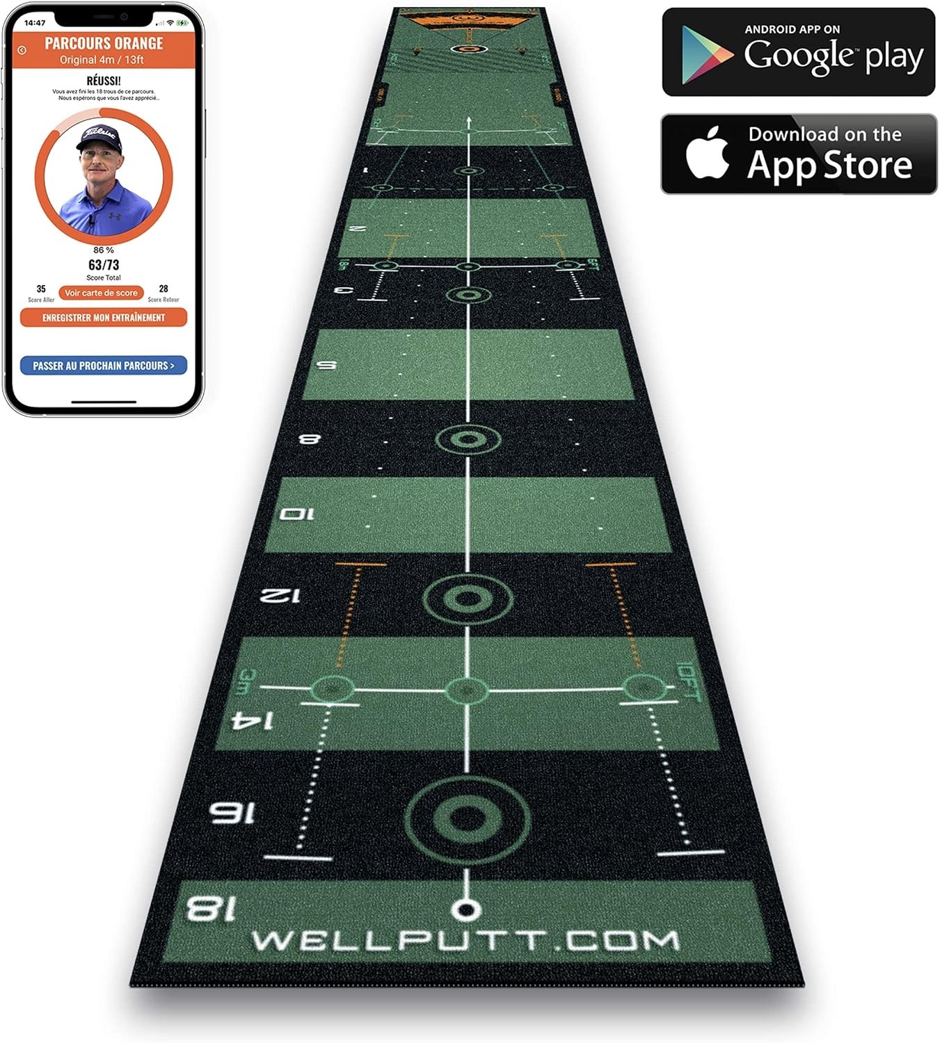 Golf Puttingmat 4x0,5m: Verbeter je spel met 28% korting