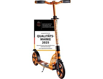 Oranje Stadsstep 205mm | Inklapbaar | 5 Hoogtes Verstelbaar Stuur | 34% Korting