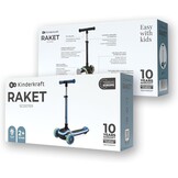 Kinderstep 3-wieler Blauw - Opvouwbaar, LED, Balans-sturen | 34% Korting!