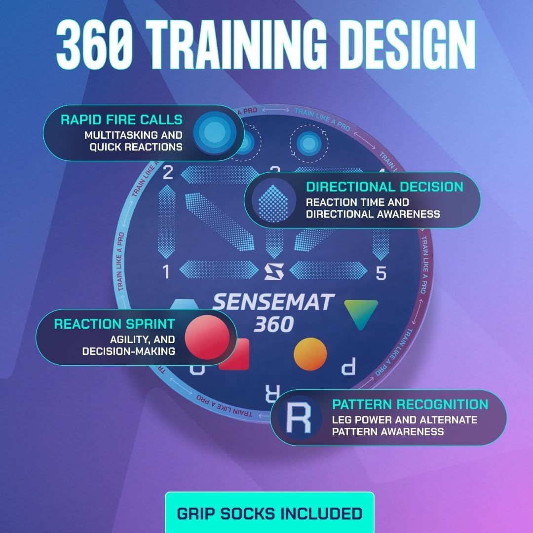 Voetbaltrainingsmat 360° Antislip | Balcontrole & Coördinatie | Alle Niveaus (29% Korting)