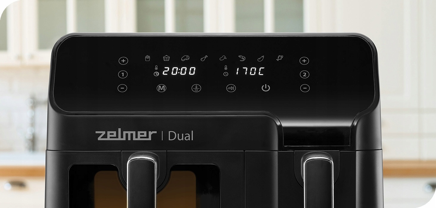Airfryer Dual Zone 9L 2700W met Venster & 8 Programma's - 35% Korting!