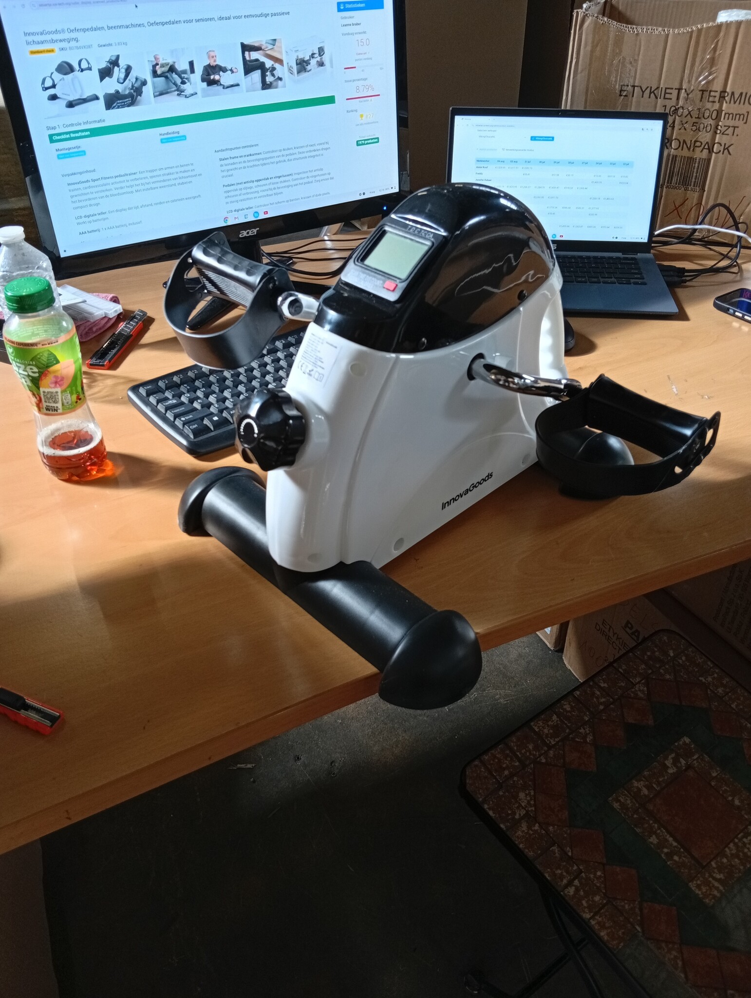 Traptrainer 2-in-1 voor armen & benen met LCD - 54% korting