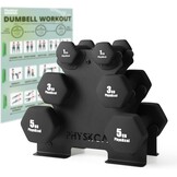 PhysKcal Halters Set 18kg met Stalen Rek - 34% Korting