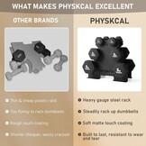 PhysKcal Halters Set 18kg met Stalen Rek - 34% Korting