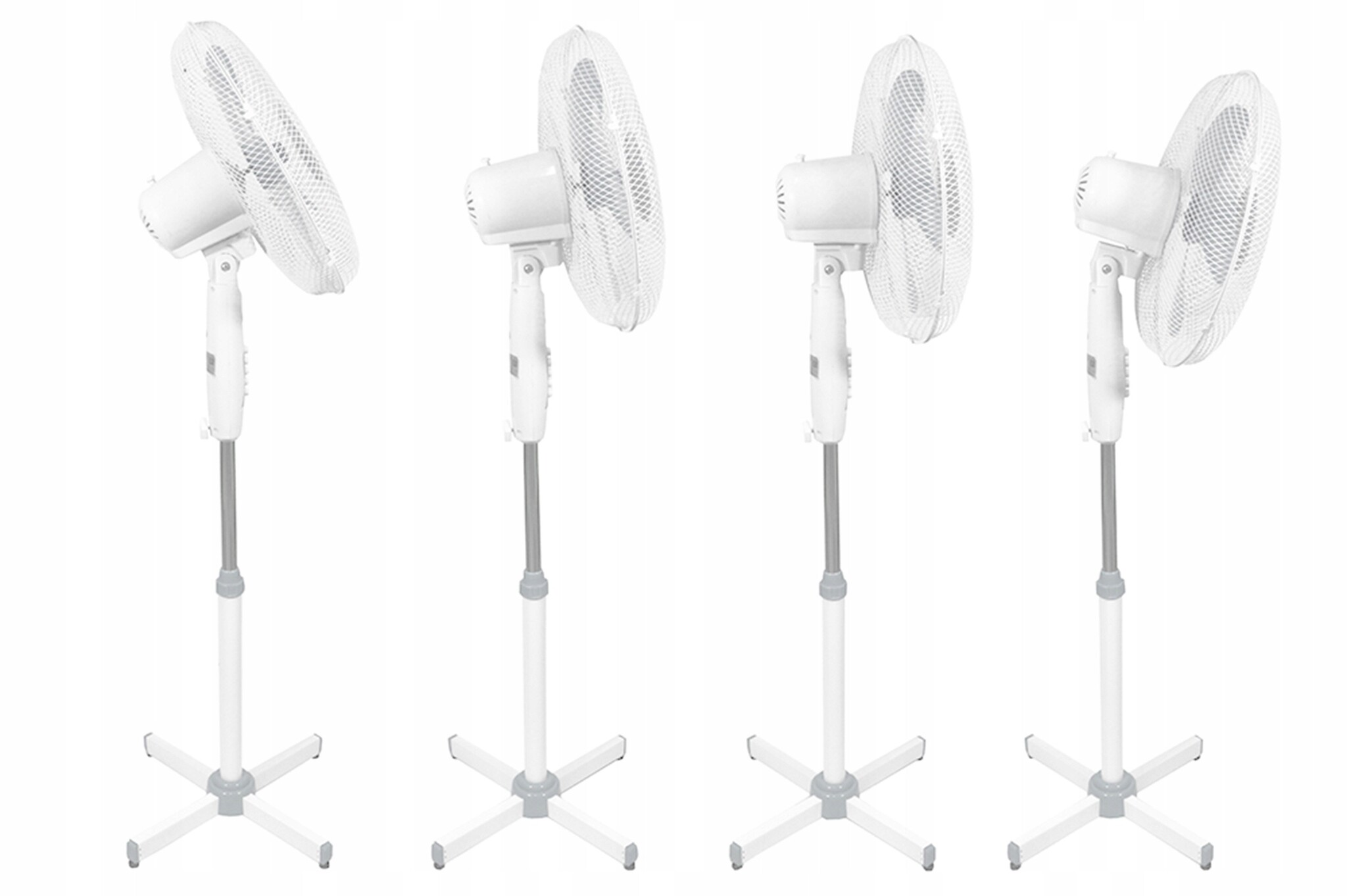 Stabiele Vloerventilator Esperanza 50W - 3 Snelheden - Wit - 32% Korting