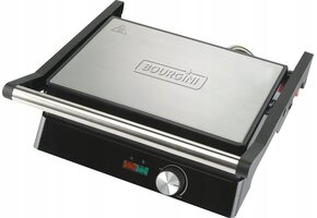 Contactgrill 1500W RVS met anti-aanbaklaag, zwevend deksel, 51% korting