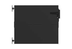 VidaXL Tuinpoort met Slot Zwart - 35% Korting
