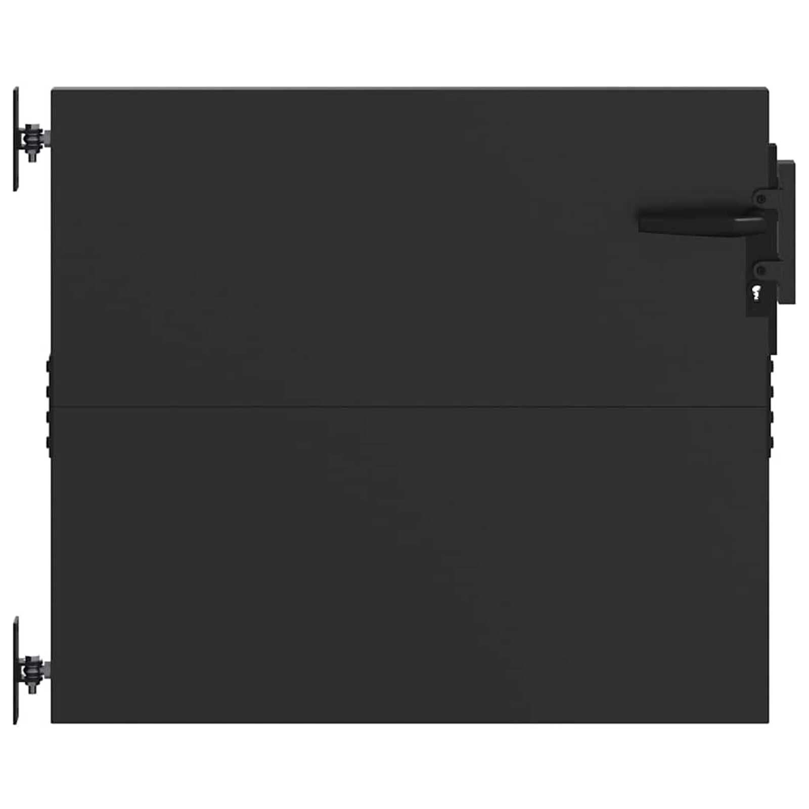 VidaXL Tuinpoort met Slot Zwart - 35% Korting