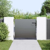 VidaXL Tuinpoort met Slot Zwart - 35% Korting