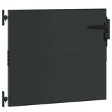 VidaXL Tuinpoort met Slot Zwart - 35% Korting