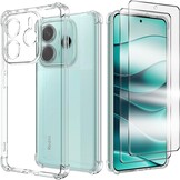 Transparant Hoesje + 2x Screenprotector voor Xiaomi Redmi Note 14 5G (74% Korting!)