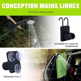 Draagbare Campingdouche met 6000mAh Accu - 33% Korting