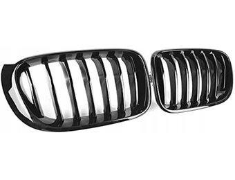 Glanzend Zwarte Niergrilles BMW X3/X4 F25/F26 - Set van 2 (34% Korting)