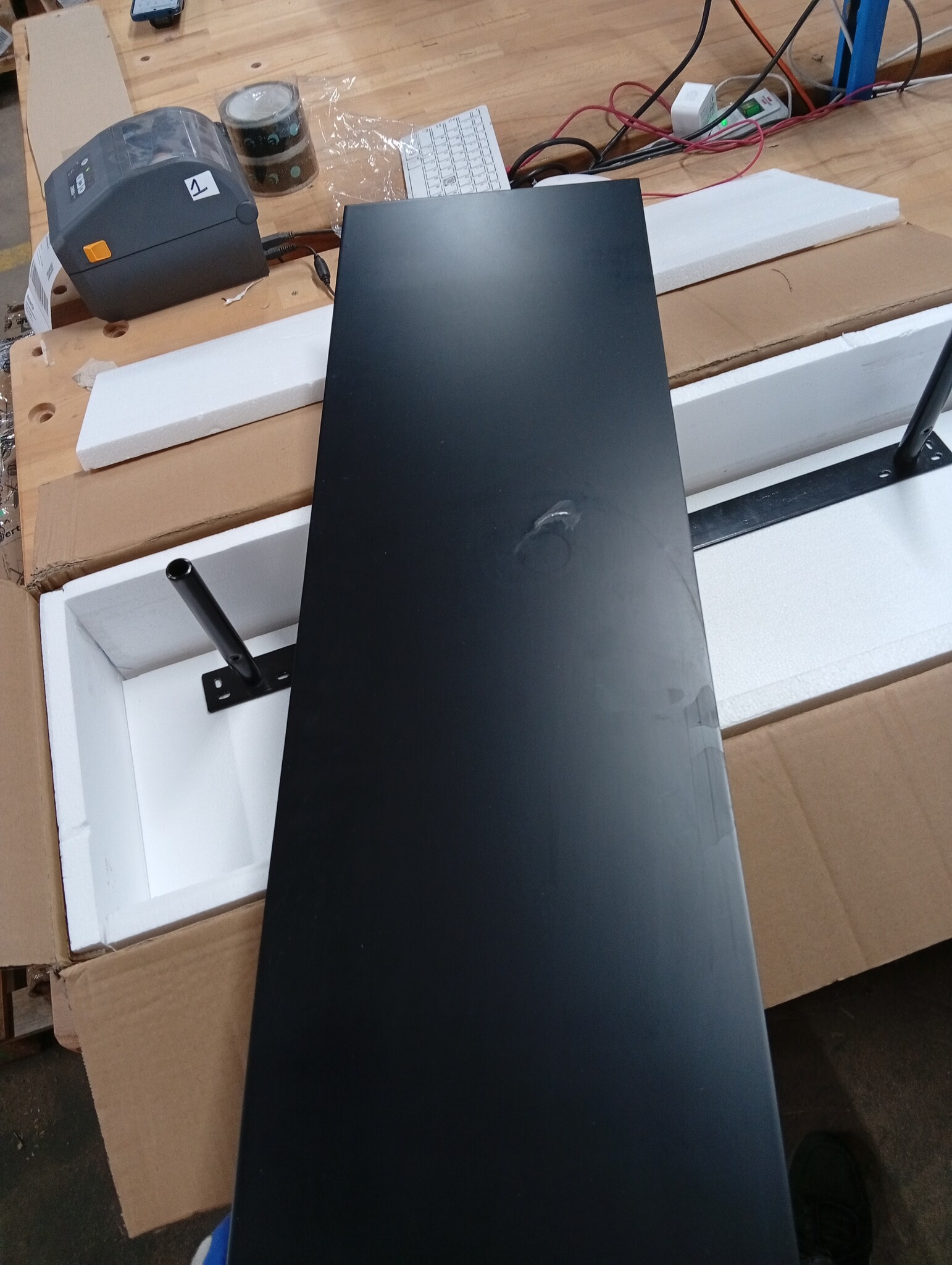 Zwevend Wandschap met Lade 80x25x8 cm Zwart - 66% Korting