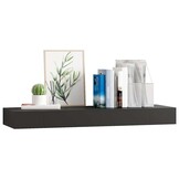 Zwevend Wandschap met Lade 80x25x8 cm Zwart - 66% Korting