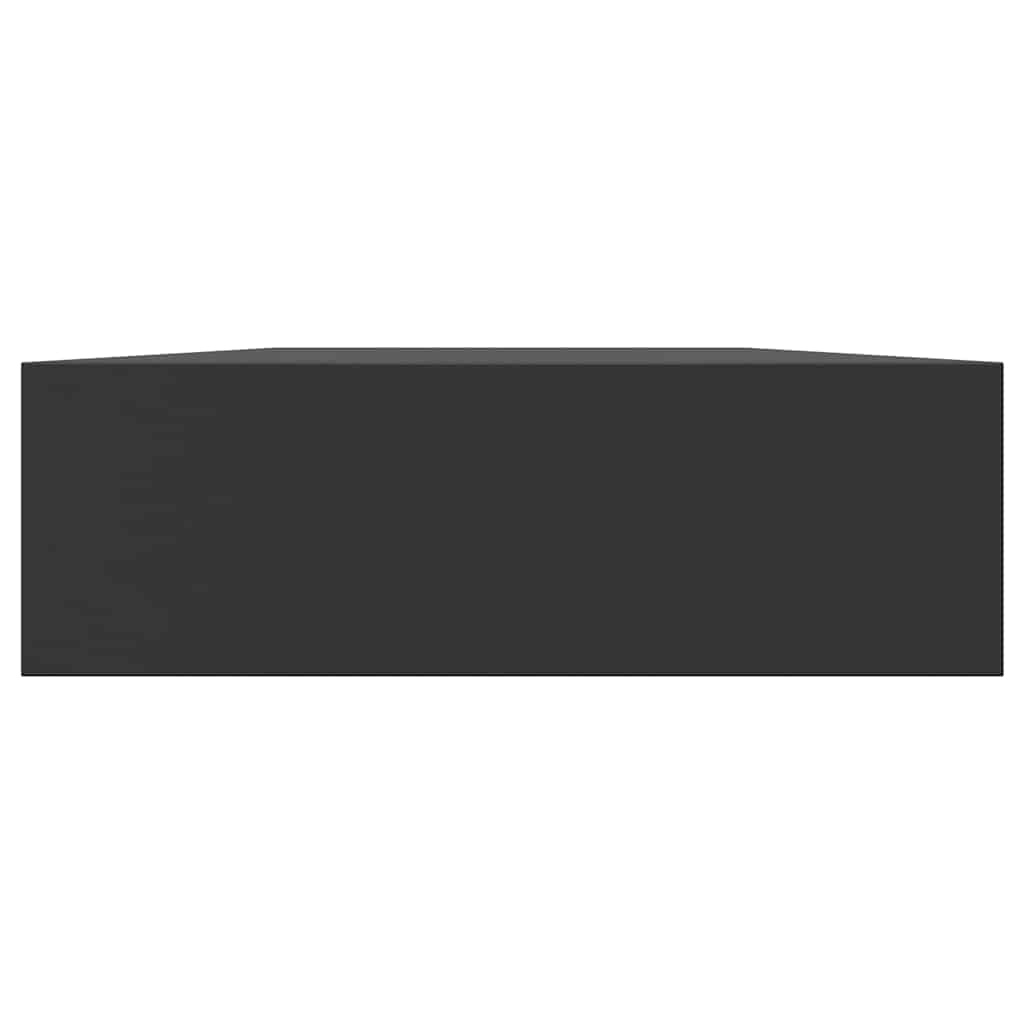 Zwevend Wandschap met Lade 80x25x8 cm Zwart - 66% Korting