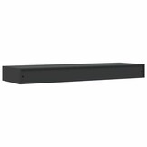 Zwevend Wandschap met Lade 80x25x8 cm Zwart - 66% Korting
