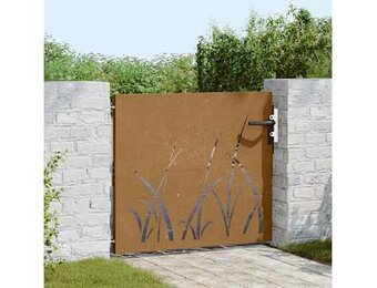Cortenstaal Tuinpoort 85x100 cm - Grasontwerp (35% Korting)