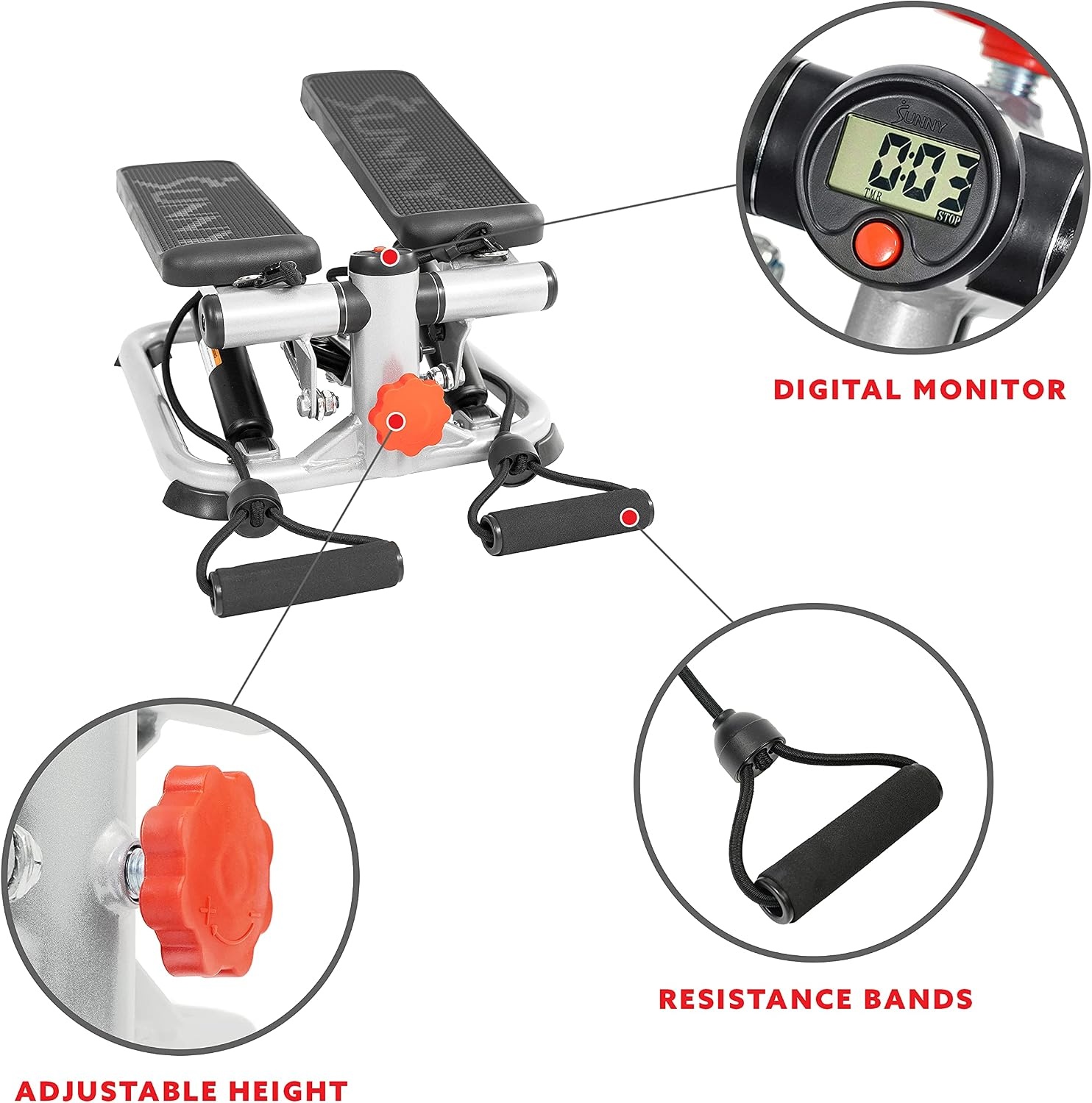 Mini Stepper met Weerstandsbanden - 34% Korting!