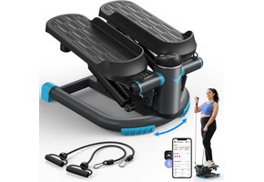 Mini Stepper 2-in-1 met Banden - Thuis Fitness (150 kg, Zwart) - 52% Korting