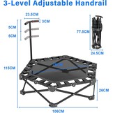 Fitness Trampoline Inklapbaar 106cm - 34% Korting!