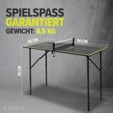 Mini Tafeltennistafel Inklapbaar 90x45 cm met Net - 4% Korting
