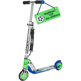 Step voor Kinderen & Volwassenen | 125mm PU-wielen, ABEC-5, Aluminium | Inklapbaar, 100kg | Blauw/Zilver/Groen - 34% Korting