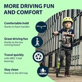 Step voor Kinderen & Volwassenen | 125mm PU-wielen, ABEC-5, Aluminium | Inklapbaar, 100kg | Blauw/Zilver/Groen - 34% Korting