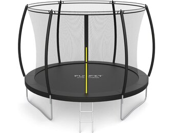Trampoline Buiten met Veiligheidsnet - 312 cm - Zwart - Max. 120 kg (35% Korting)