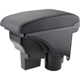 Armleuning middenconsole VW Golf 6 MK6 (08-13) - Zwart met USB & Opbergruimte - 34% Korting