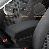 Armleuning middenconsole VW Golf 6 MK6 (08-13) - Zwart met USB & Opbergruimte - 34% Korting