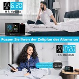 Projectiewekker met Weerstation & Dubbel Alarm - 34% Korting