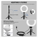 Ringlamp 5" 76% Korting | 5 Kleuren, 10 Helderheid