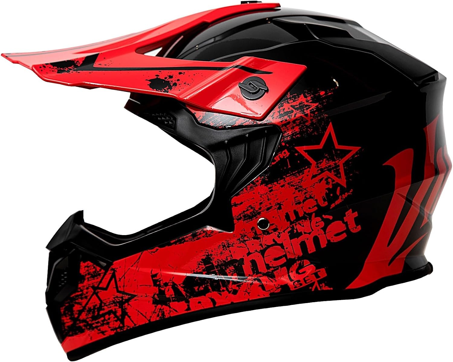 Kindercrosshelm Rood Maat M - Off-road Motorhelm met ECE R22.06 Keurmerk (34% Korting)