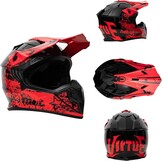 Kindercrosshelm Rood Maat M - Off-road Motorhelm met ECE R22.06 Keurmerk (34% Korting)