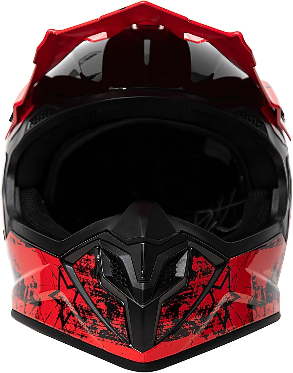 Kindercrosshelm Rood Maat M - Off-road Motorhelm met ECE R22.06 Keurmerk (34% Korting)