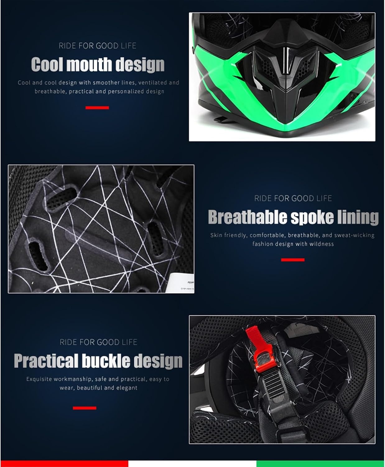 Kindercrosshelm Rood Maat M - Off-road Motorhelm met ECE R22.06 Keurmerk (34% Korting)